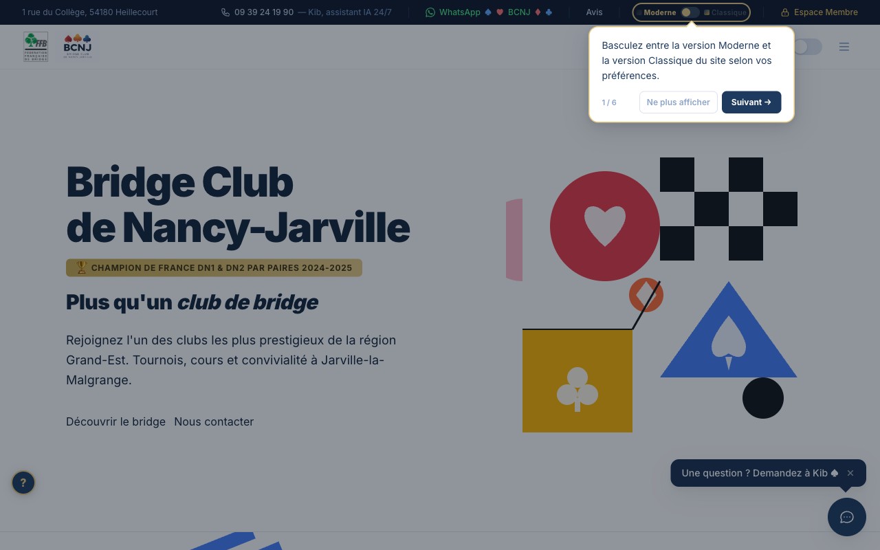 Bridge Club Nancy–Jarville